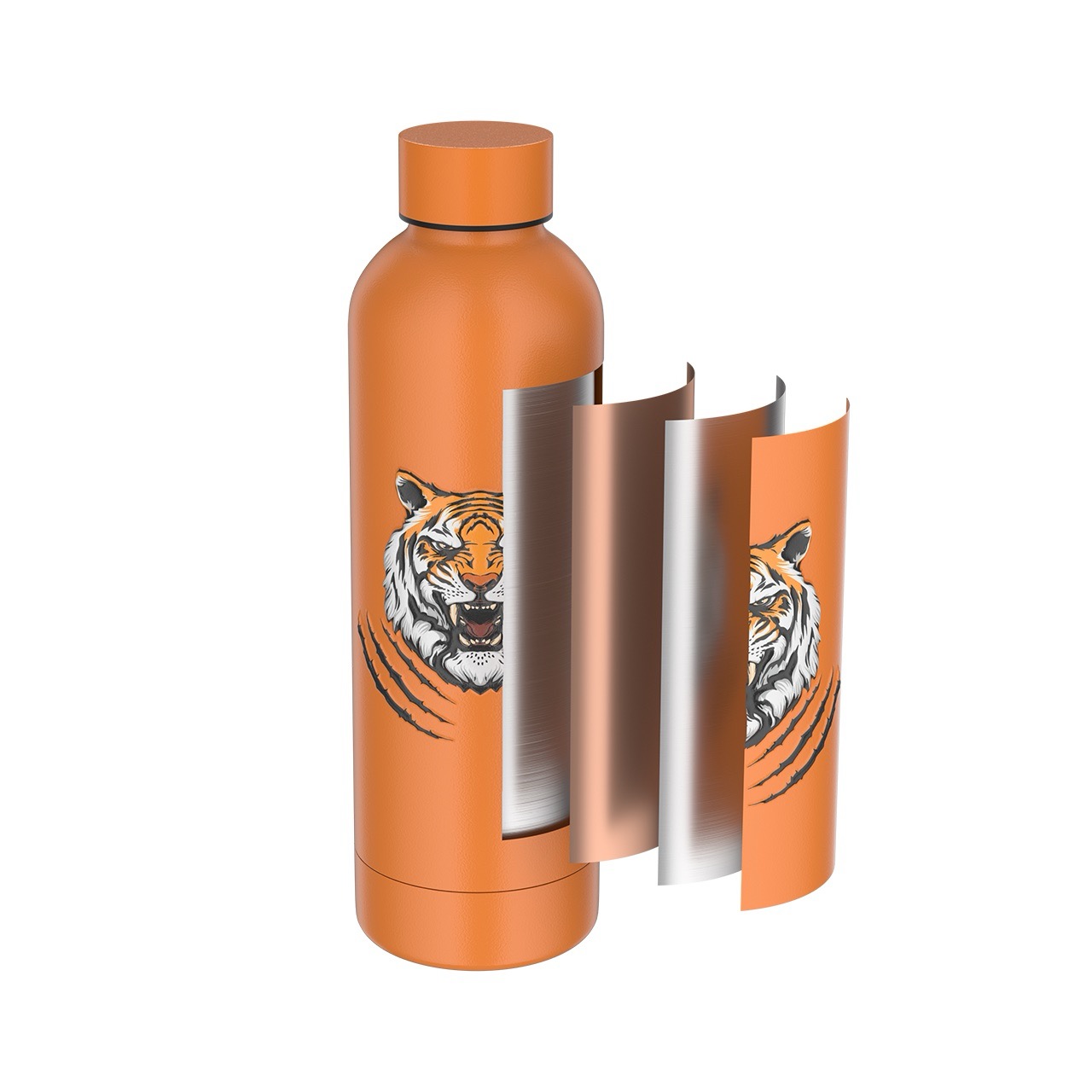 Stainless steel bottle similar to Coke bottle shape — OKEBI OEM stainless steel drinkware manufacturer