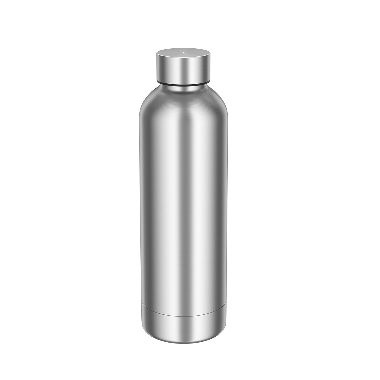 Stainless steel bottle similar to Coke bottle shape view 3